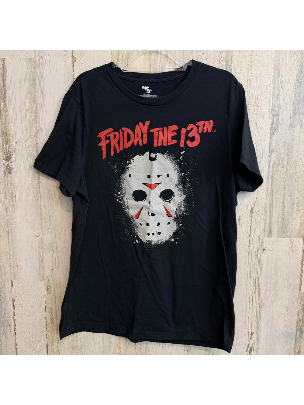 Friday the 13th Men’s XL (46/48) Black Graphic T-Shirt Jason